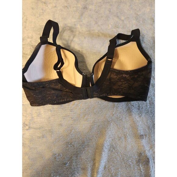 Wacoal Lace Finesse T-Shirt Bra 853201 Black Nude 38DDD - Picture 2 of 3